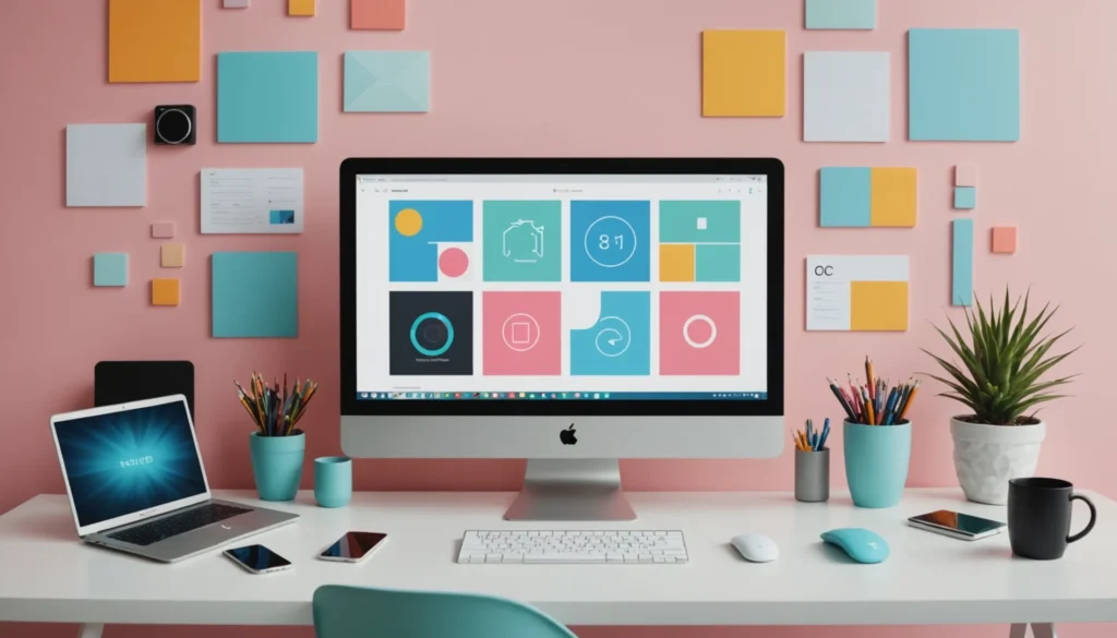 Site web flat design