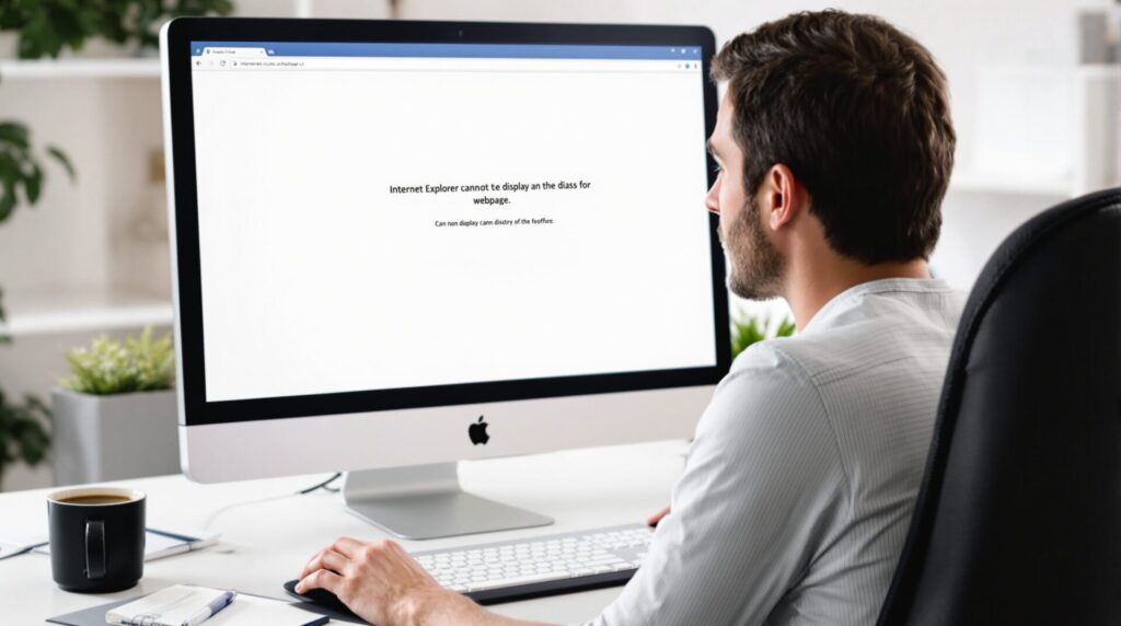 Internet Explorer ne peut pas afficher cette page web