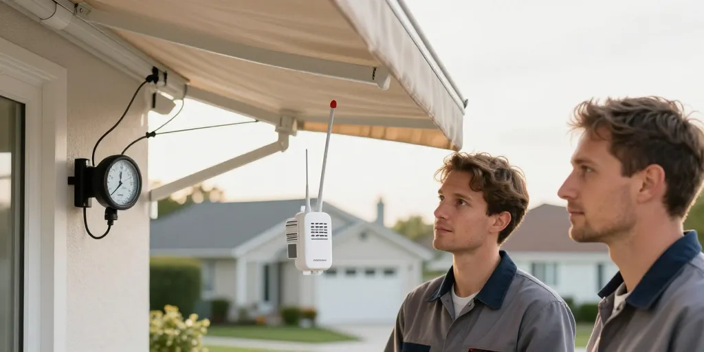 anémomètre store banne